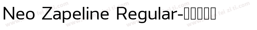 Neo Zapeline Regular字体转换